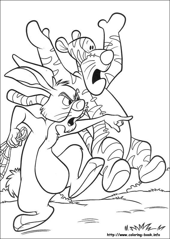 Pooh Heffalump coloring picture